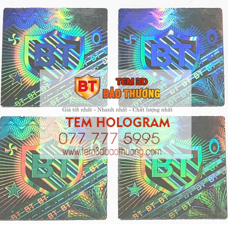 Tem Hologram - Tem 3D Bảo Thương - Công Ty TNHH Tem 3D Bảo Thương